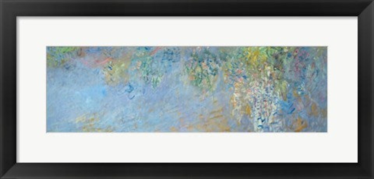 Framed Art Wisteria, 1919-20 by Claude Monet Wall Decor 18x24 Artwork